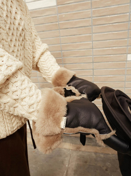 Premium coated buggy mitten with merino wool