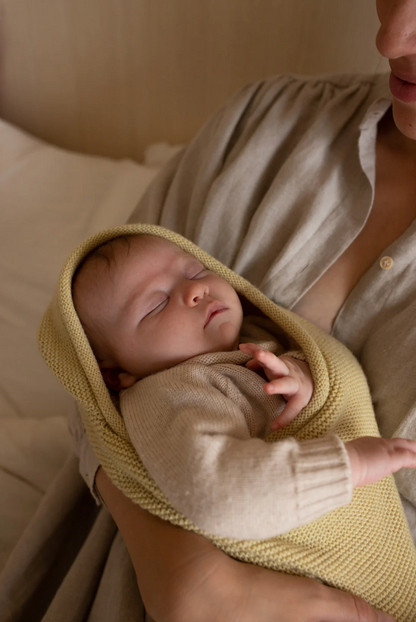 Merino wool cocoon baby blanket