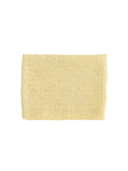 Sciarpa realizzata in morbida lana merino Gigi light yellow