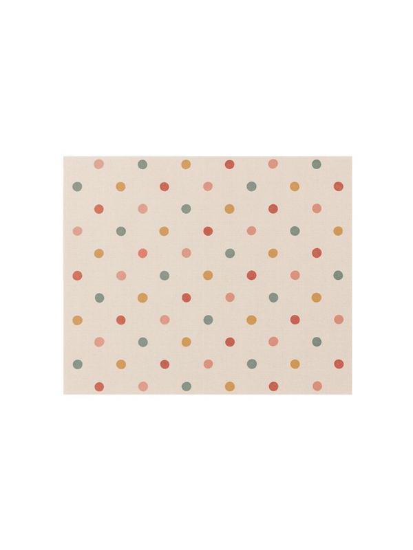 Decorative gift wrapping paper / 10m roll dots beige