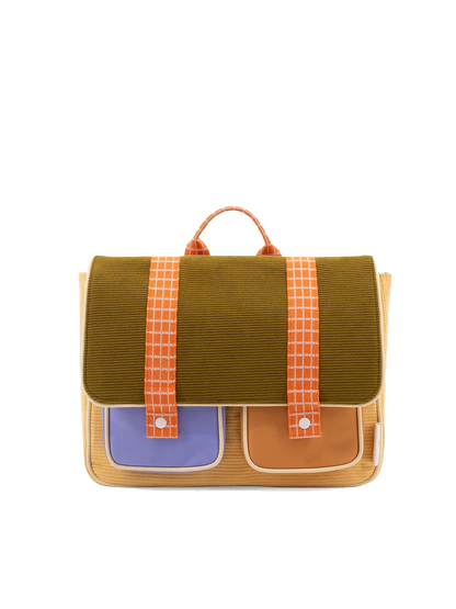 Farmhouse corduroy school bag