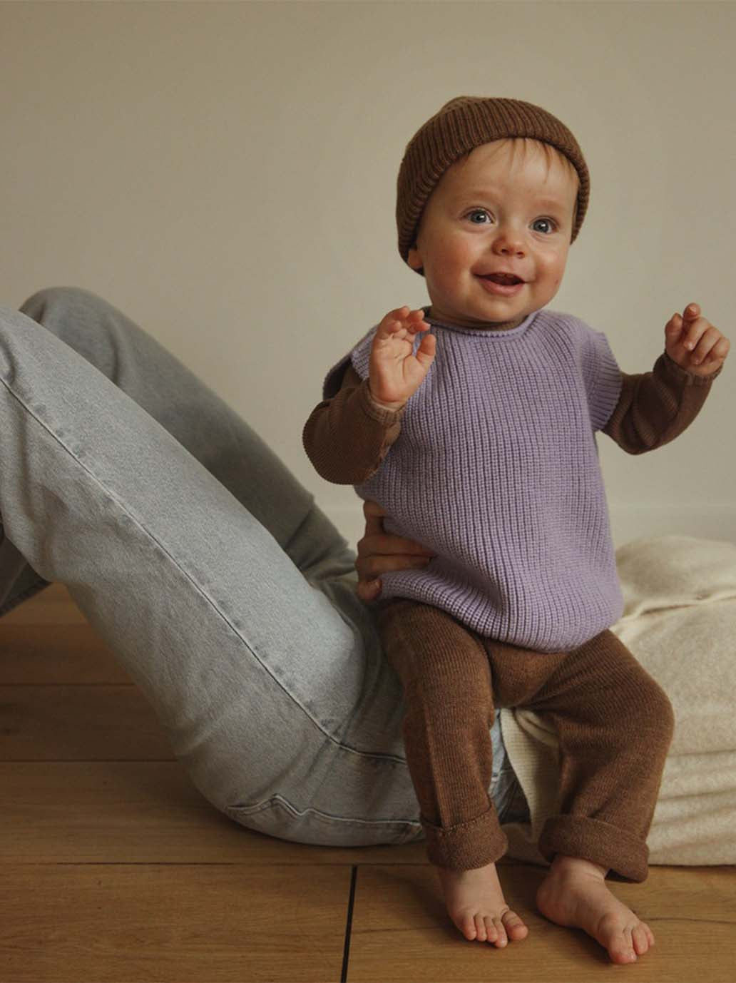 Gilet Harvey in baby merino