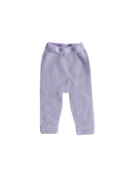 Merino wool seamless pants Guido lilac