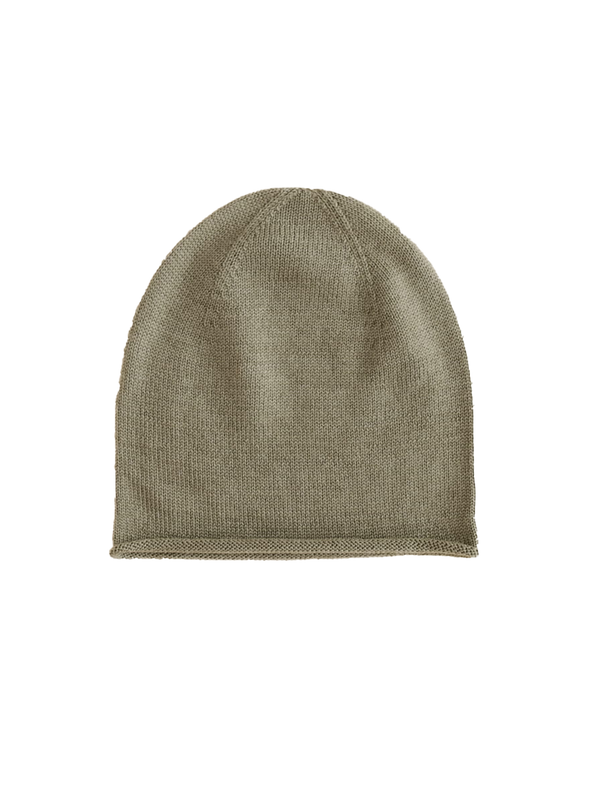 thin, year-round merino wool Efa Beanie hat artichoke