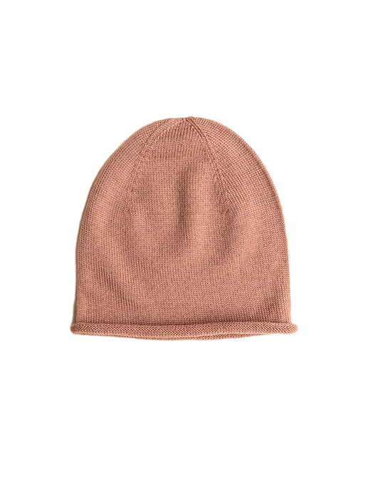 Cappello Efa Beanie sottile in lana merino per tutto l'anno terracotta
