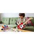 Loog mini acoustic guitar pink