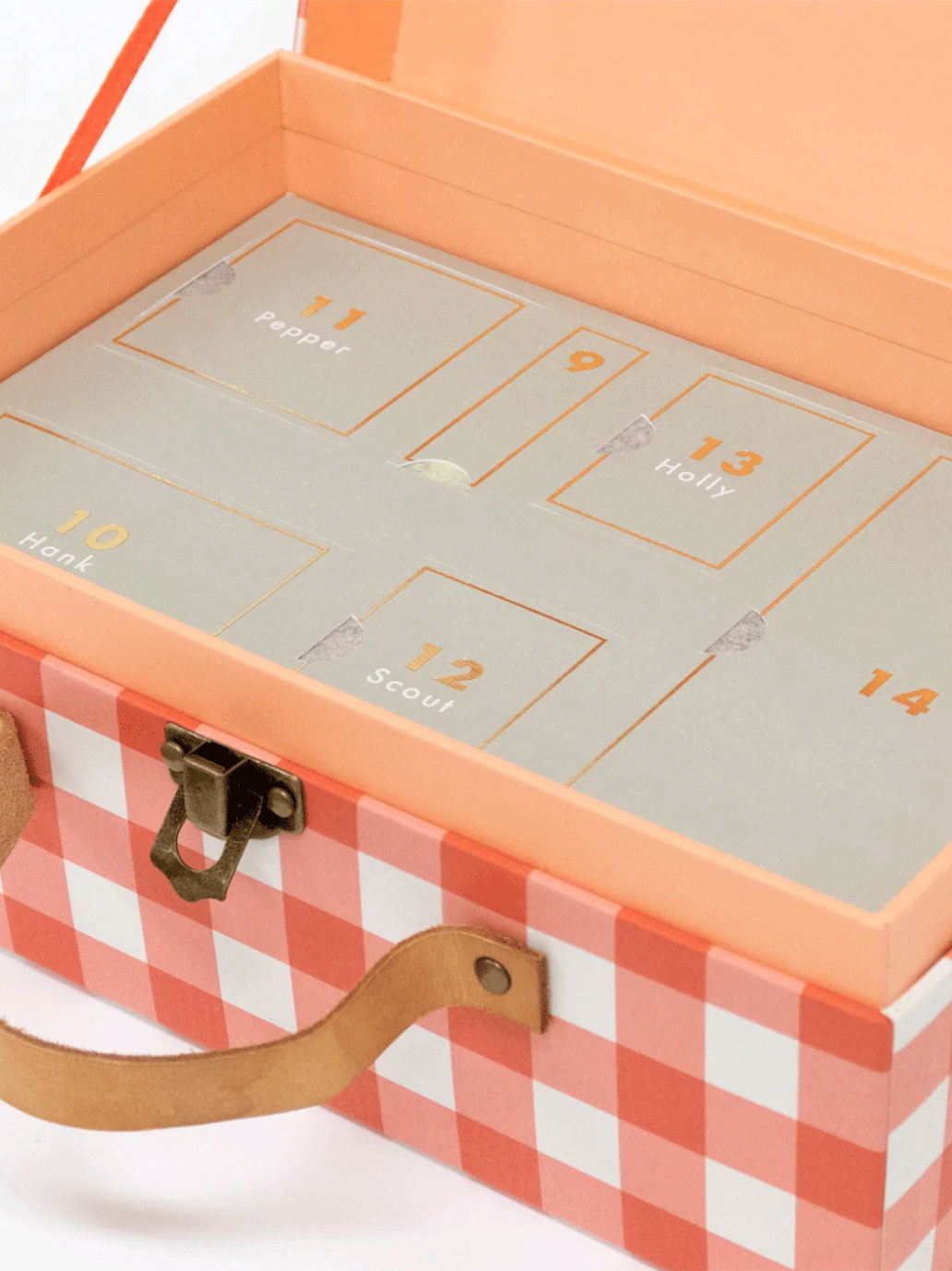 Advent calendar in a suitcase