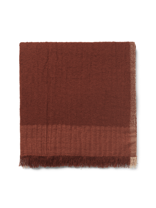Weaver Throw red brown