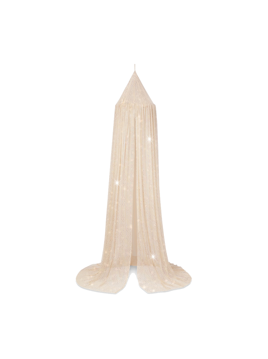 Letto a baldacchino in tulle