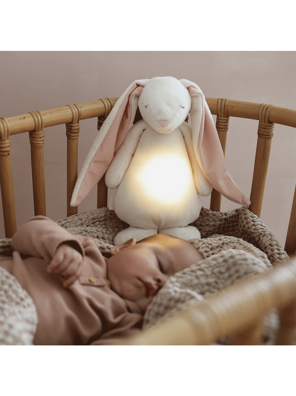 humming bunny with a bedside lamp