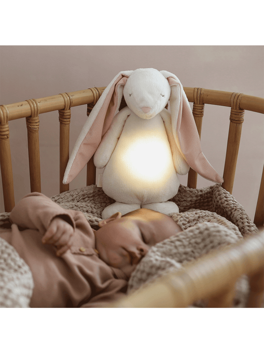 humming bunny with a bedside lamp