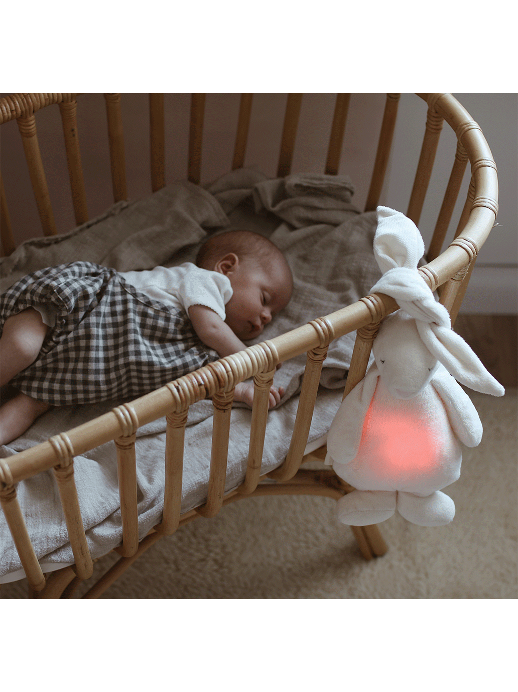 humming bunny with a bedside lamp