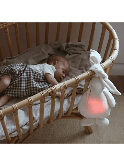 humming bunny with a bedside lamp