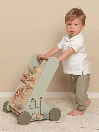 Wooden baby walker