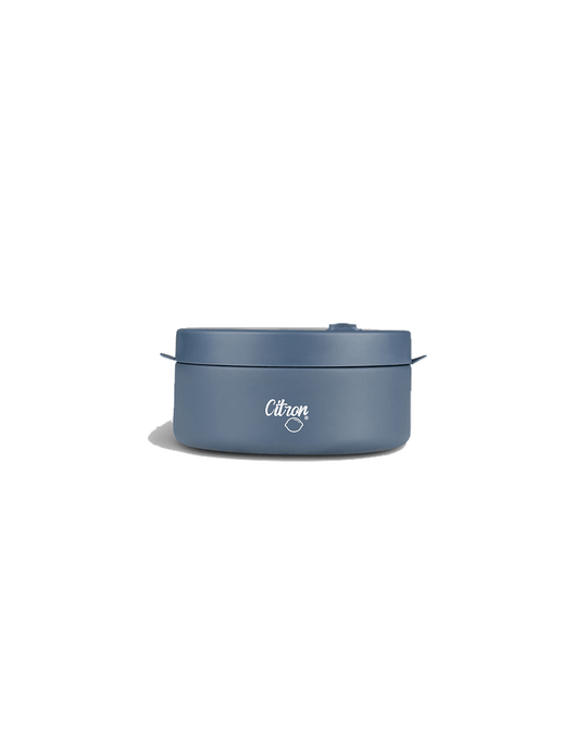 Dinner thermos with 400 ml division dark blue