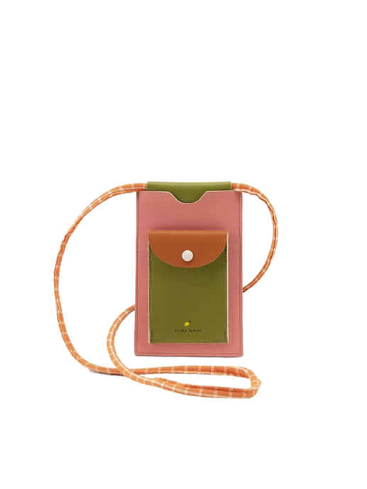 Phone pouch flower pink