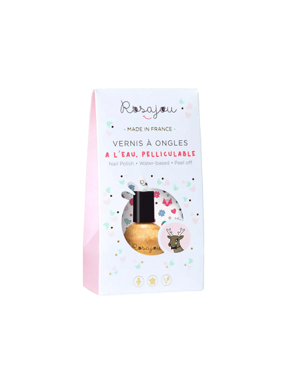 Esmalte de uñas despegable para niños + pegatinas