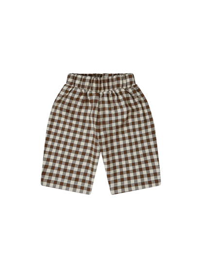 Gingham traveller pants