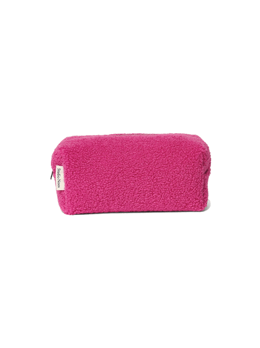 Cosmetic bag / pencil case with a zipper pink
