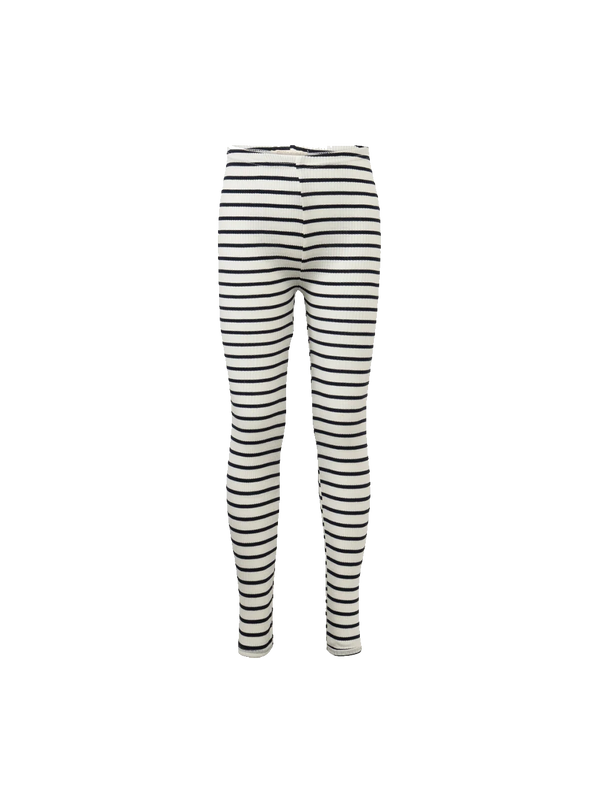 Bieber ribbed cotton and silk leggings stripes