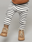 Legging Bieber de canalé de algodón y seda stripes