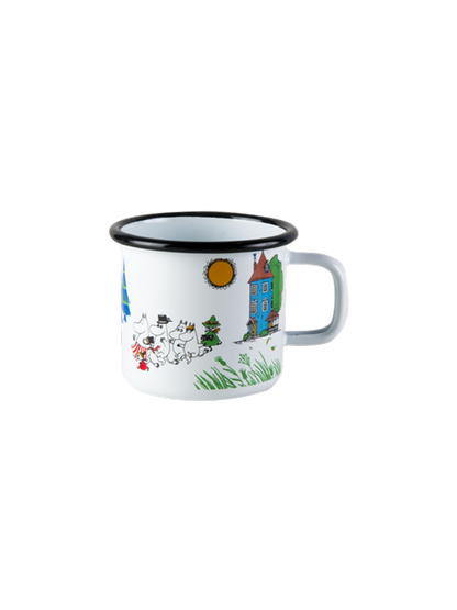 Taza retro esmaltada Moomin 3,7 dl