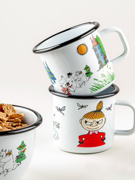 Tazza smaltata retrò Moomin 3,7 dl