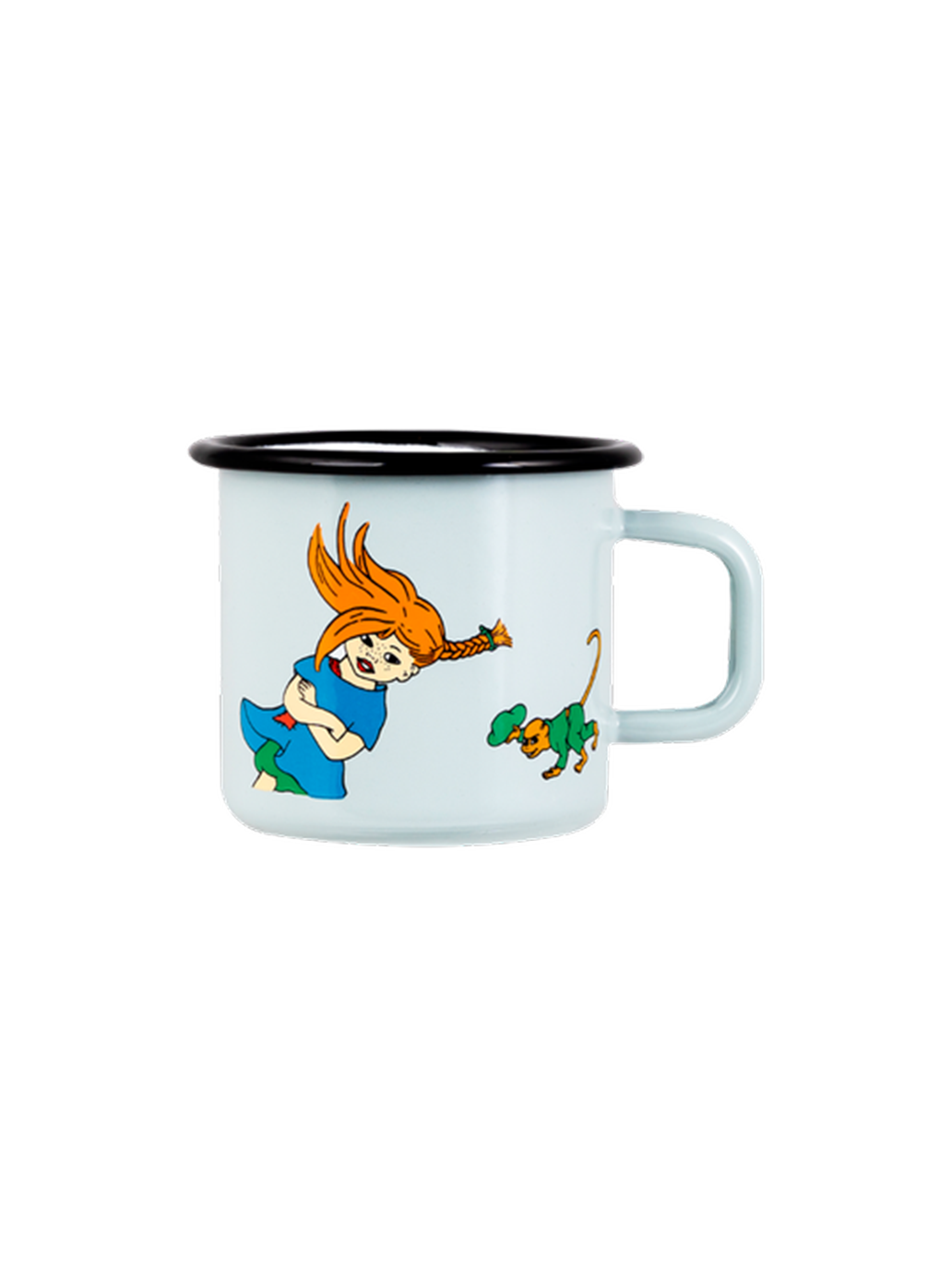 Taza retro esmaltada Pippi 3,7 dl