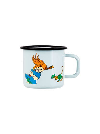 Taza retro esmaltada Pippi 3,7 dl