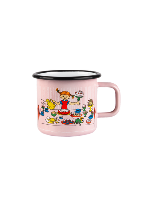 Taza retro esmaltada Pippi 3,7 dl