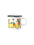 Retro enamel mug Pippi 3.7 dl pippi longstocking