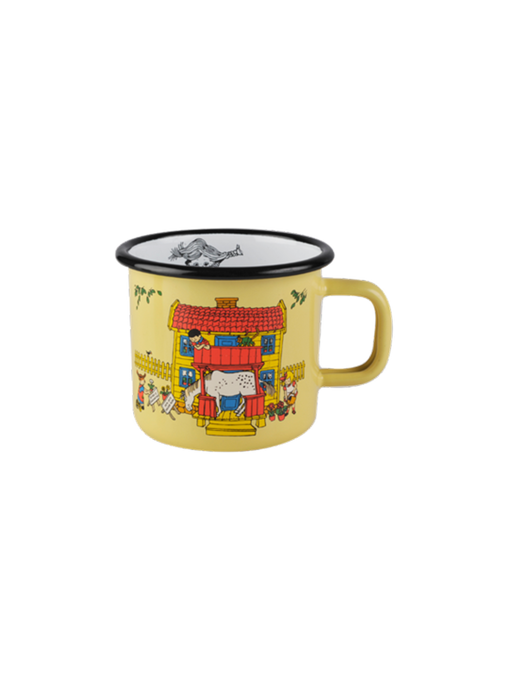 Taza retro esmaltada Pippi 3,7 dl