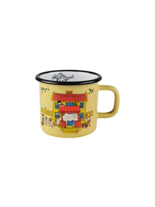 Taza retro esmaltada Pippi 3,7 dl