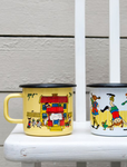 Retro enamel mug Pippi 3.7 dl pippi's villa