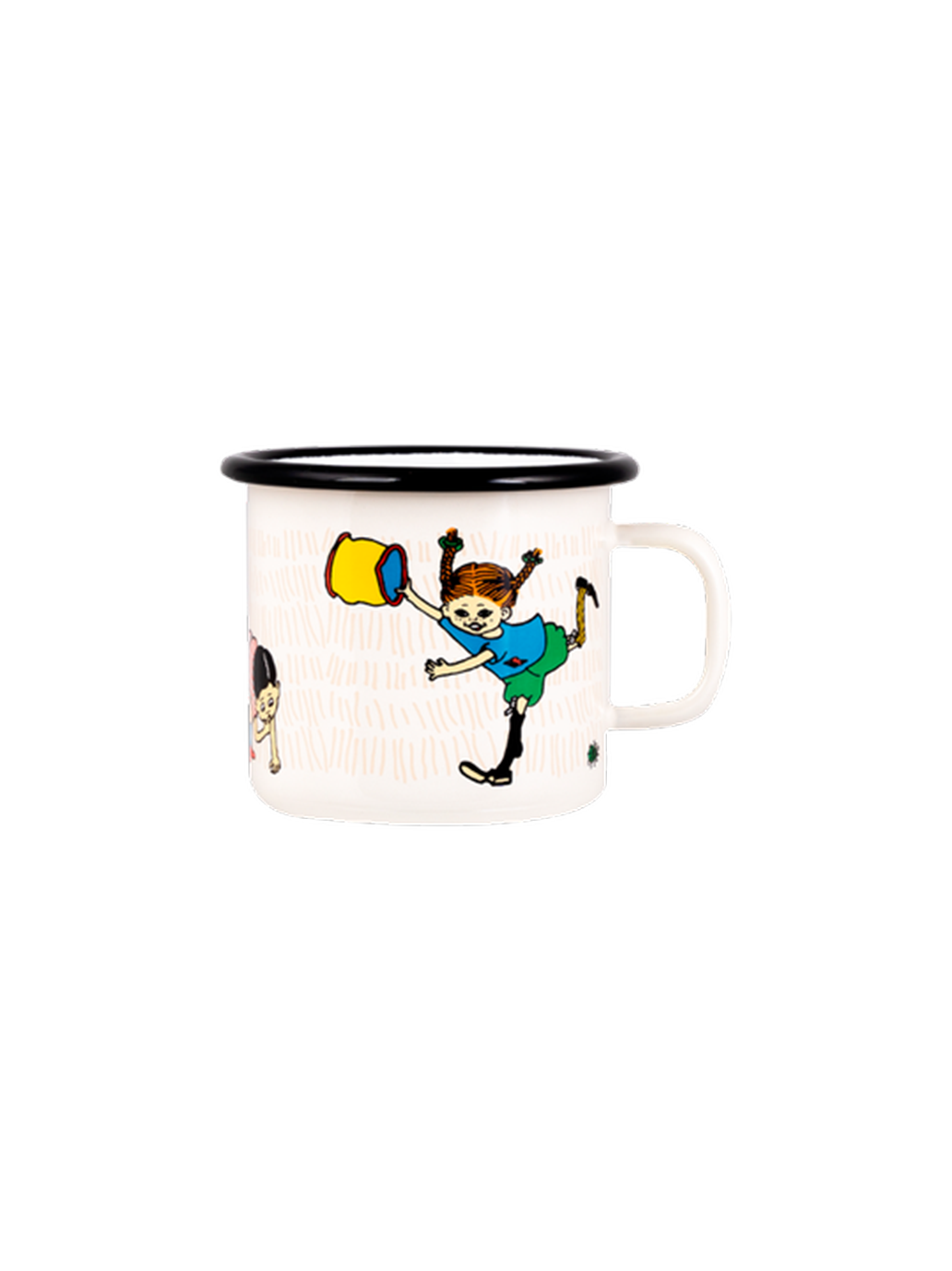 Taza retro esmaltada Pippi 2,5 dl