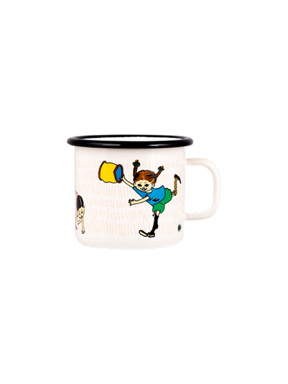 Taza retro esmaltada Pippi 2,5 dl