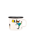 Retro enamel mug Pippi 2.5 dl