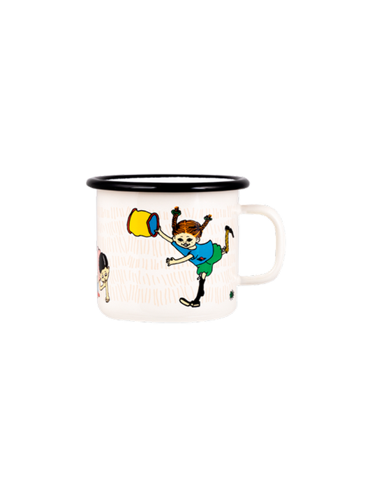 Taza retro esmaltada Pippi 2,5 dl