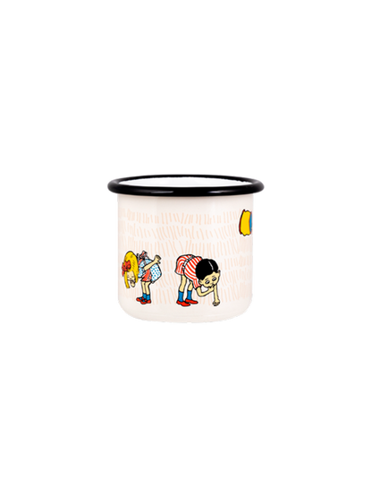 Taza retro esmaltada Pippi 2,5 dl