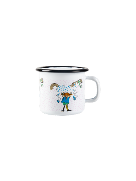 Taza retro esmaltada Pippi 2,5 dl