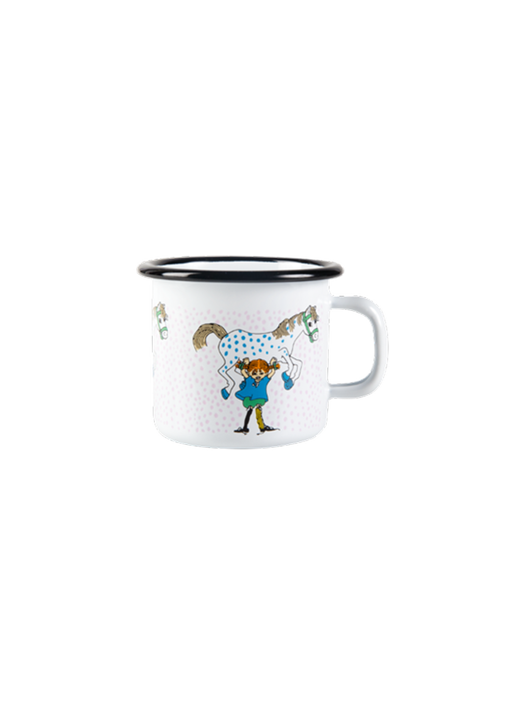 Tazza smaltata retrò Pippi 2,5 dl