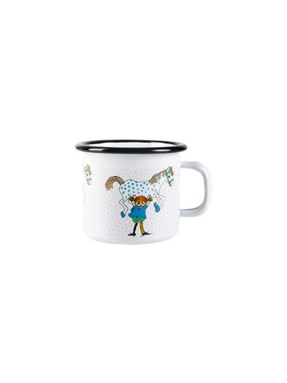 Tazza smaltata retrò Pippi 2,5 dl