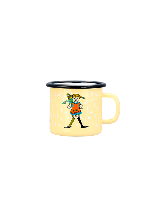 Taza retro esmaltada Pippi 2,5 dl