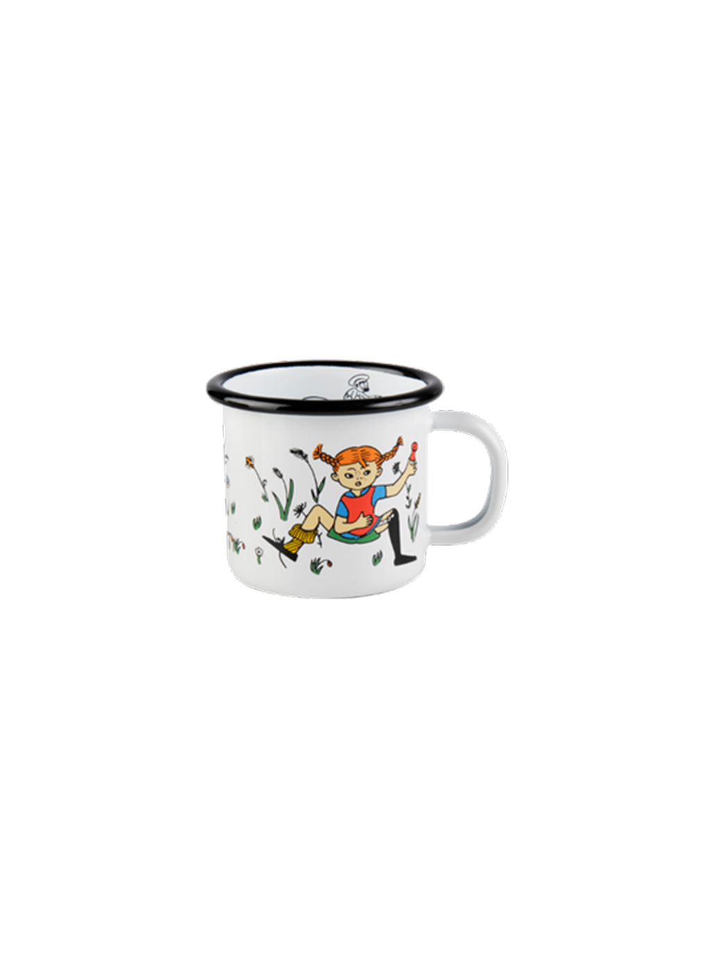 Tazza smaltata retrò Pippi 1,5 dl