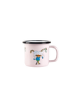 Retro enamel mug Pippi 1.5 dl pippi & horse
