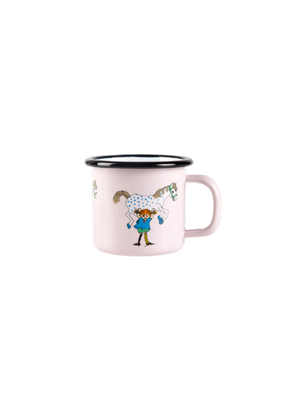 Tazza smaltata retrò Pippi 1,5 dl