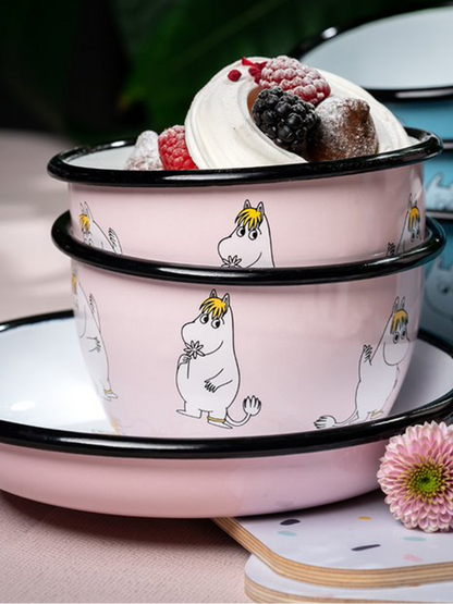 Retro enamel bowl Moomin 6 dl