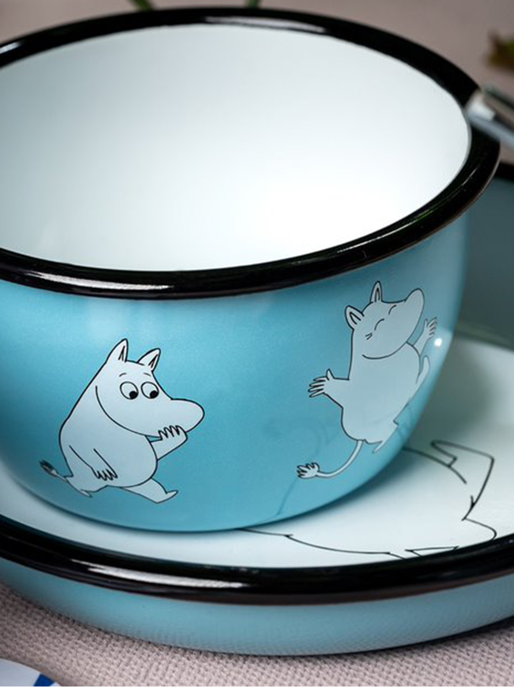 Retro enamel bowl Moomin 6 dl