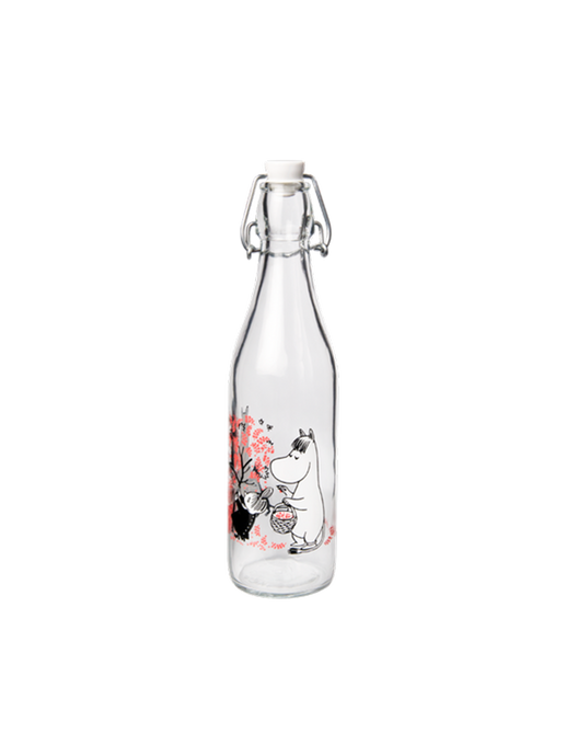 Botella de cristal Moomin 0,5l berries