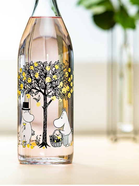 Botella de cristal Moomin 1l